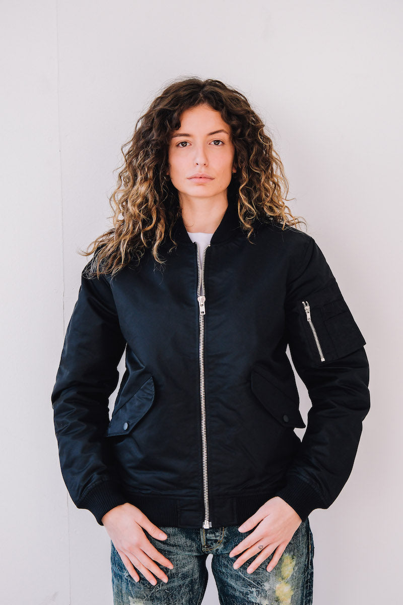 Bomber Unisex Naomi "A Mio Agio Nel Disagio"-Unisex-Paola.K-XS-Black-Paola.K