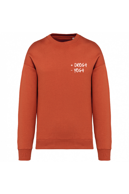 Felpa Unisex Giselle "+Droga -Yoga"-Unisex-Paola.K-XXS-Burnt Brick-Paola.K