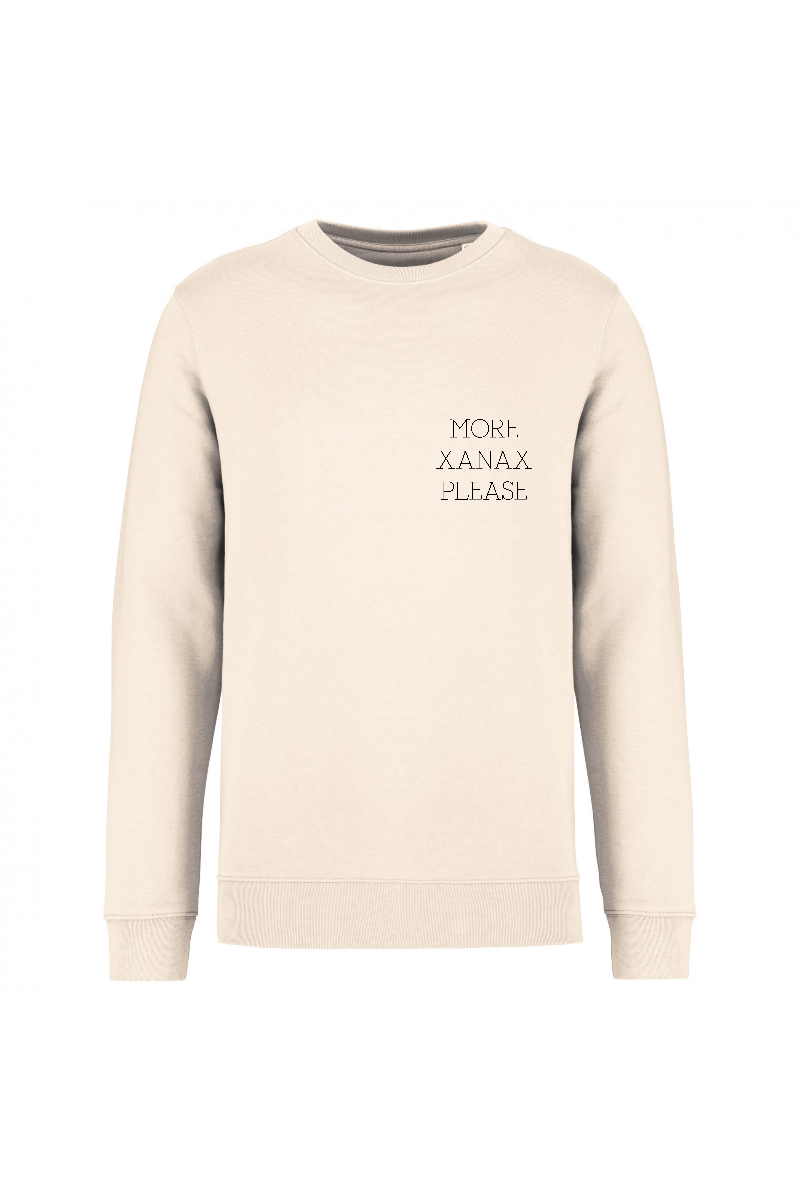 Felpa Unisex Kate "More Xanax Please"-Unisex-Paola.K-XXS-Ivory-Paola.K