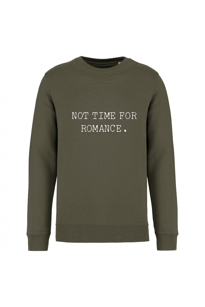 Felpa Unisex Kate "Not Time For Romance"-Unisex-Paola.K-XXS-Organic Khaki-Paola.K