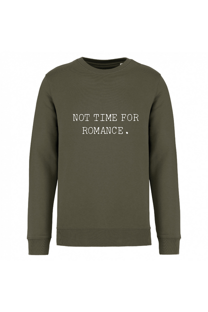 Felpa Unisex Kate "Not Time For Romance"-Unisex-Paola.K-XXS-Organic Khaki-Paola.K