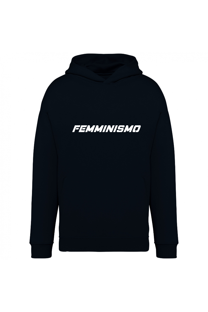 Felpa Unisex con cappuccio Cara "Femminismo"-Unisex-Paola.K-XXS-Black-Paola.K