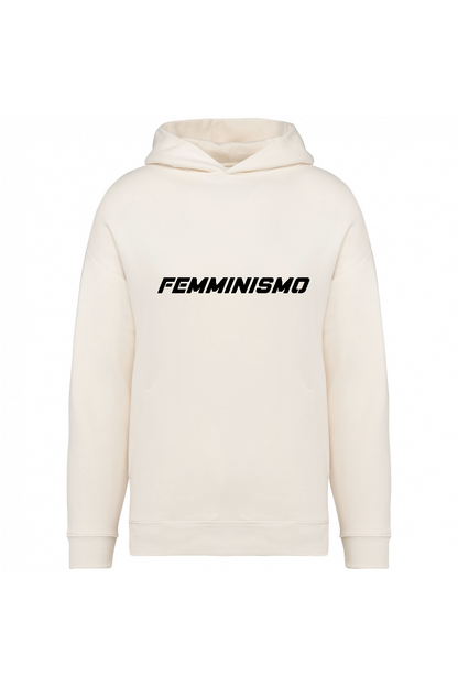 Felpa Unisex con cappuccio Cara "Femminismo"-Unisex-Paola.K-XXS-Ivory-Paola.K